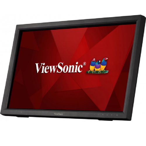 ViewSonic TD2223 monitor osjetljiv na dodir, 54,61 cm (21,5"), FHD (1920 x 1080), IR/TN, 5 ms, 75 Hz, 250 cd/m2, VGA, DVI-D, HDMI, USB, crni