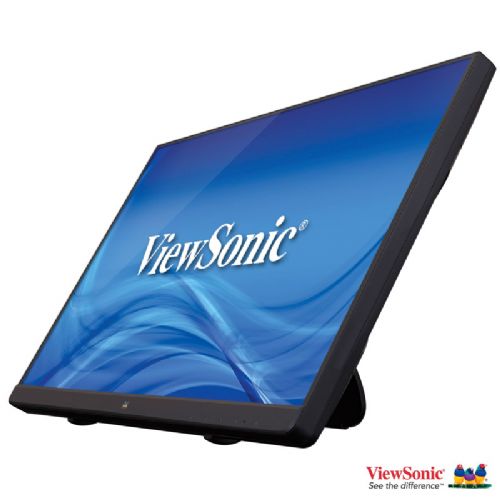 ViewSonic TD2230 monitor osjetljiv na dodir, 54,61 cm (21,5"), FHD (1920 x 1080), IPS, 5 ms, 200 cd/m2, 60 Hz, HDMI, USB, DisplayPort, VGA, crni