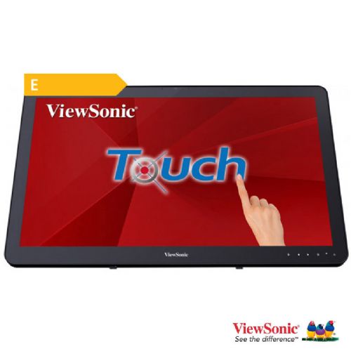 Monitor na dotik ViewSonic TD2430, 59,94cm (23,6"), FHD (1920 x 1080), VA, 10 ms. 60 Hz, 200 cd/m2, HDMI, VGA, DisplayPort, črn