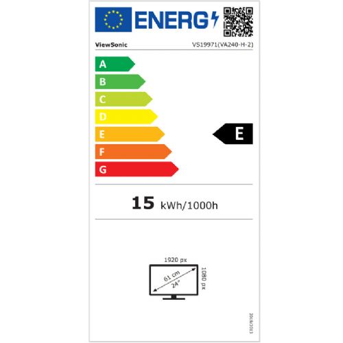 Monitor VIEWSONIC VA240-H-2 60,96cm (24") FHD IPS 75Hz HDMI/VGA