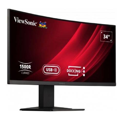 Monitor Viewsonic VG3419C 86,36 cm (34") UWQHD VA 120Hz DP/HDMI/LAN/USB-C 65W, HDR10 KVM Freesync zakrivljeni monitor