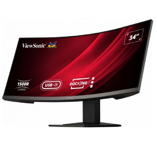Monitor Viewsonic VG3419C 86,36 cm (34") UWQHD VA 120Hz DP/HDMI/LAN/USB-C 65W, HDR10 KVM Freesync zakrivljeni monitor