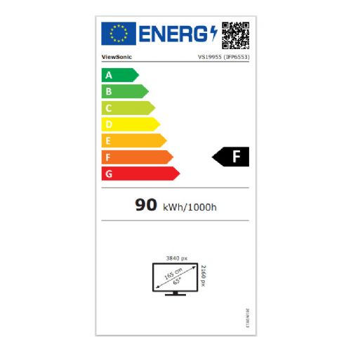 Informacijski / interaktivni zaslon VIEWSONIC ViewBoard IFP6553 165,1cm (65") UHD na dotik