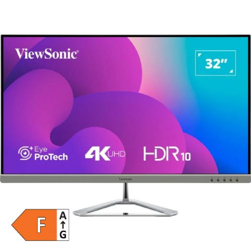 Monitor ViewSonic VX3276-4K-MHD-2, 81,3 cm (32"), UHD, VA, DP/HDMI, HDR10, zvočniki