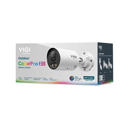 Varnostna kamera TP-Link VIGI InSight S345S 4MP ColorPro, fiksna leča 4 mm, nočni vid 30 m, IP67, WDR