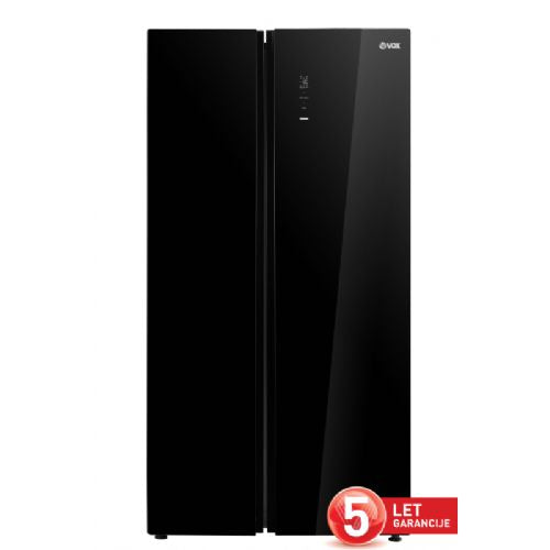 Ameriški hladilnik VOX SBS 6890BG E, no frost, črne barve