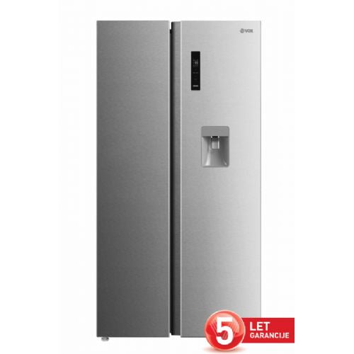 Ameriški hladilnik VOX SBS 6895X E, no frost, srebrne barve