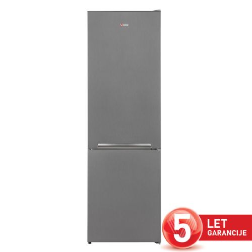 Hladilnik z zamrzovalnikom VOX KK 3300 S E, razred E, LessFrost, 54 x 170 x 59,5 cm, srebrna