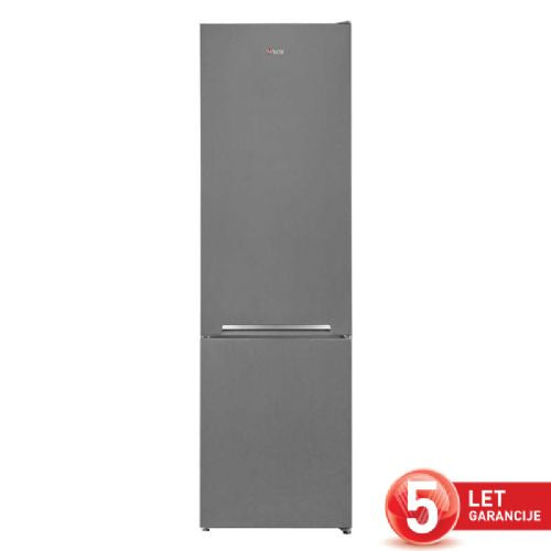 Kombinirani hladilnik VOX KK 3400S E, LessFrost, razred E, 204 l + 84 l, 54 x 180 x 59,5 cm, siva