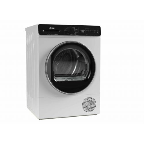 Kondenzacijskim sušilni stroj VOX THP 920 E, razred E, 9 kg, 15 programov, SensoTouch upravljanje, toplotna črpalka
