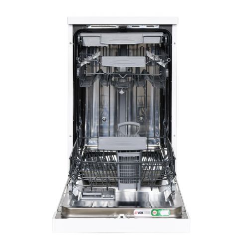 Vox LC 10A1CT3E Samostojeća perilica posuđa, Klasa E, 10 mjesta, 4 programa, Turbo sušenje, 44,8 x 85 x 59,8 cm, bijela