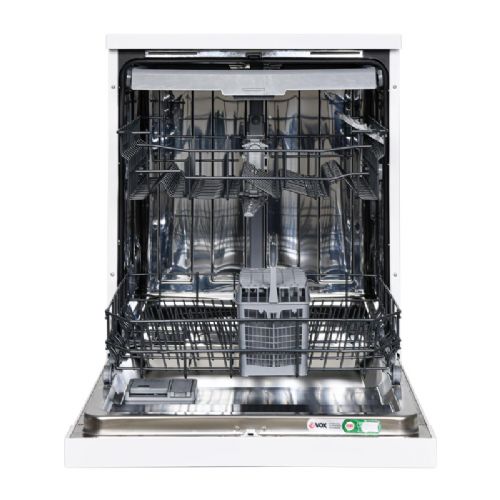 Vox LC 13A1EYQ3E samostojeća perilica posuđa, klasa D, 13 mjesta, AquaStop, AquaZone, 59,8 x 85 x 59,8 cm, bijela