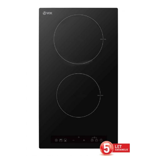 Indukcijska ploča za kuhanje VOX EBI 220, 2 zone, 3500 W, SensoTouch, Boost, crna