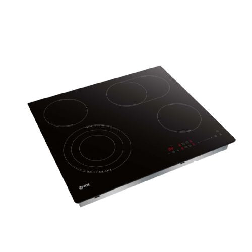Radiacijska kuhalna plošča VOX EBC 425, 4 radiacijske cone, SensoTouch, razširjene zone, črna