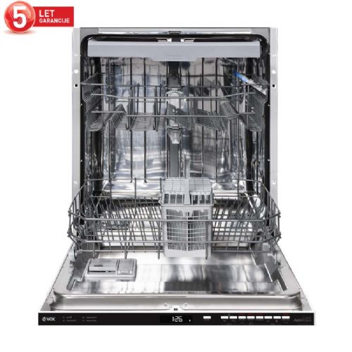 Vgradni pomivalni stroj Vox GSI 13S24Y3 E, razred E, 13 pogrinjkov, 4 programov, SuperActiveDrying