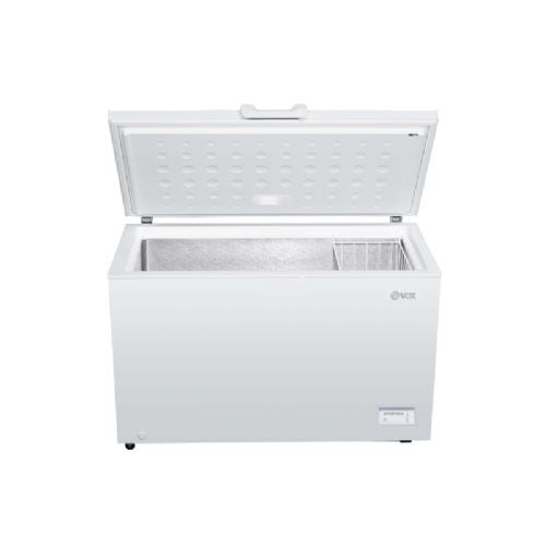 Zamrzovalna skrinja VOX BE1-400HLE, razred E, 371 L, Inverter, SuperFreeze, 130 x 85 x 70,5 cm, bela