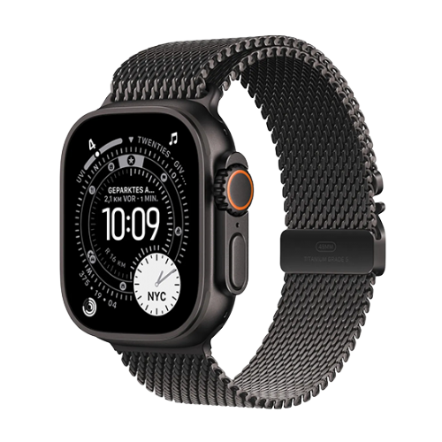 Pametna ura Apple Watch Ultra 3 49mm 5G črna titanova ohišje črn titanski pašček S