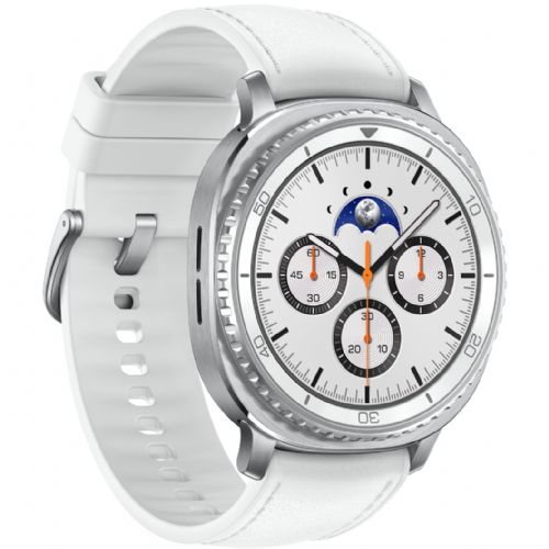 Pametna ura Samsung Galaxy Watch8 Classic 46 mm bela, AMOLED, Bluetooth, IP68, 64 GB