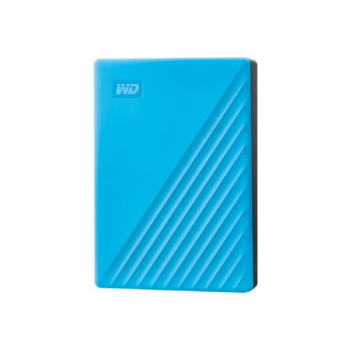 WD My Passport 4TB prenosni trdi disk, združljiv z USB 3.0 in USB 2.0, Blue, maloprodajna različica