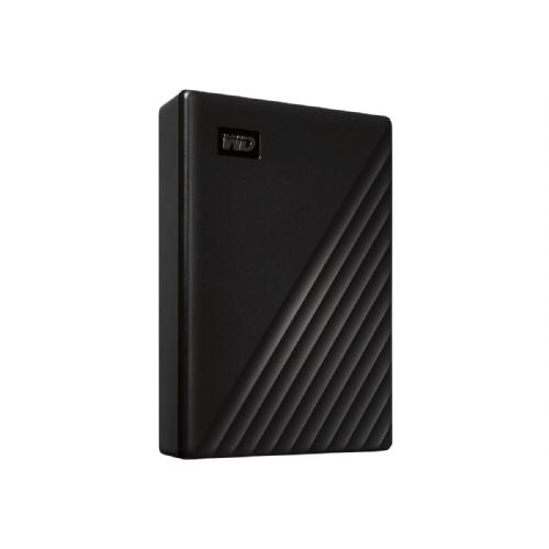 WD My Passport 5TB prenosni trdi disk (HDD), združljiv z USB 3.0 in USB 2.0, črna, maloprodajna embalaža
