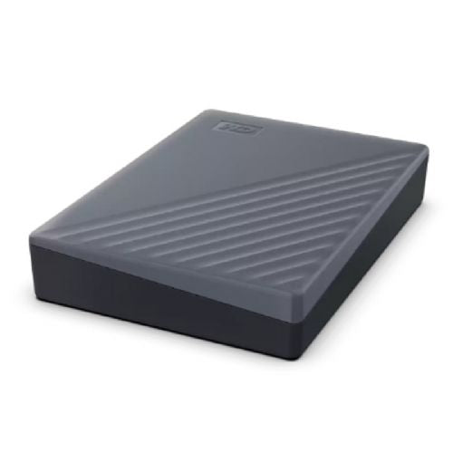 Zunanji HDD disk Western Digital My Passport 6TB USB 3.2, tanek dizajn, zaščita z geslom, šifriranje AES, programska oprema za varnostno kopiranje, siv