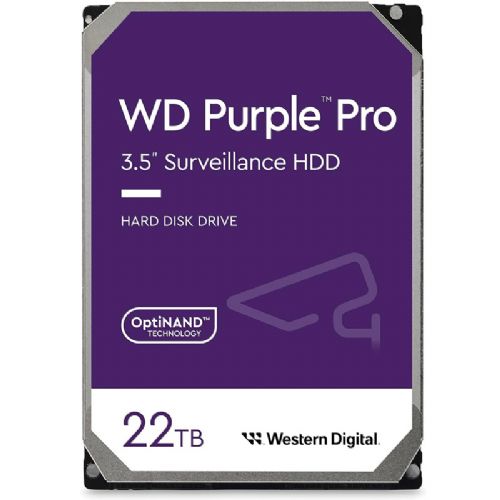 Ugrađeni HDD pogon WD PURPLE PRO 22TB 3.5" SATA3 512MB 7200rpm (WD221PURP) tvrdi disk