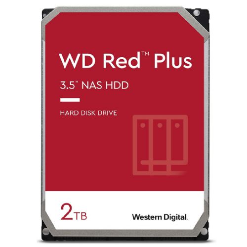 Vgradni HDD disk WD Red Plus 2TB SATA3 3,5" 64MB (WD20EFPX) NAS