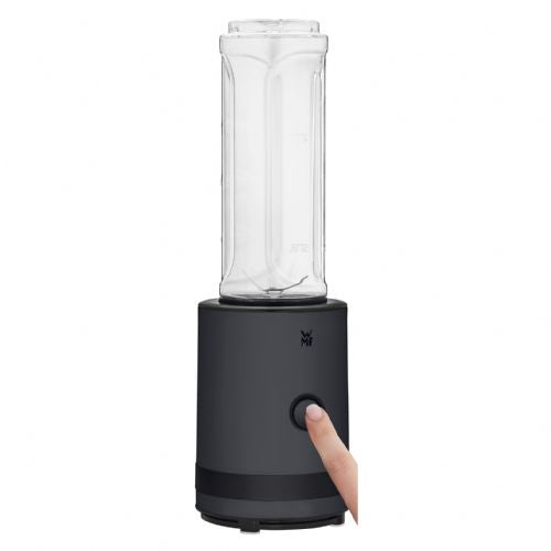 Blender WMF Küchenminis Smoothie-to-go, 300 W, črna, 0,6 l, drobilnik ledu, Tritan posoda