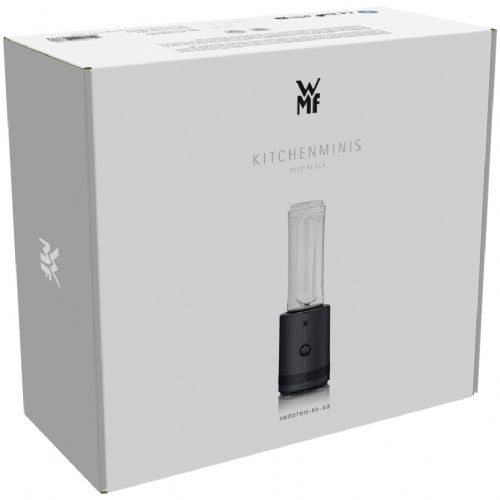 Blender WMF Küchenminis Smoothie-to-go, 300 W, črna, 0,6 l, drobilnik ledu, Tritan posoda