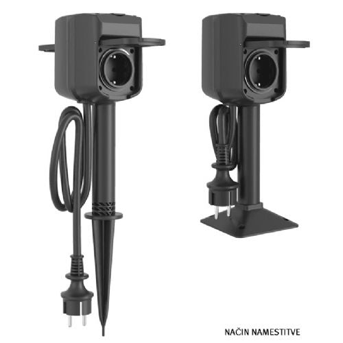 WOOX R6079 Pametna WiFi dvostruka vanjska pametna utičnica