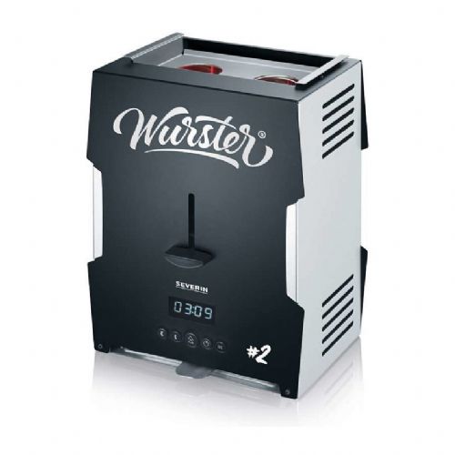 Kuhinjski žar Severin Wurster WT 5005, 2000 W, LED zaslon, 2 programa, odstranljivi deli, črno/siva