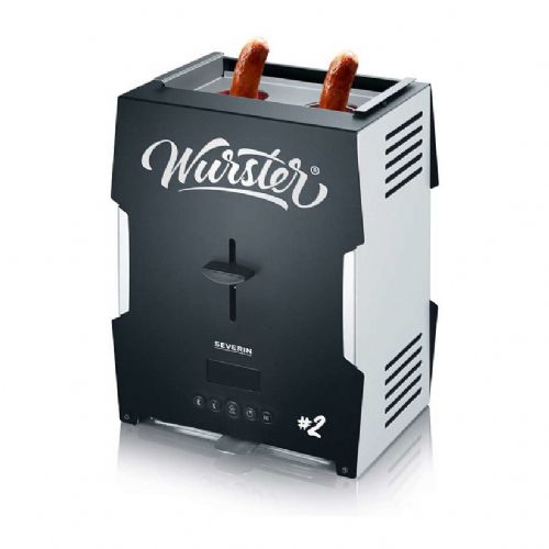 Kuhinjski žar Severin Wurster WT 5005, 2000 W, LED zaslon, 2 programa, odstranljivi deli, črno/siva