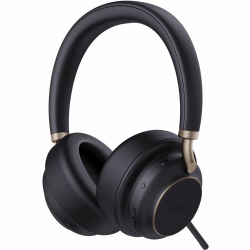 Slušalke Yealink Bluetooth BH76 Plus s polnilnim stojalom Teams Black USB-C/A
