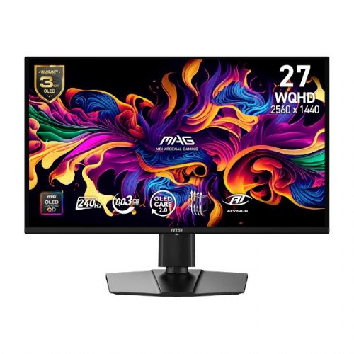 Monitor MSI MAG 274QP QD-OLED X24 68,58 cm (27") WQHD 240Hz 0,03ms QD-OLED nastavljiv po višini črn