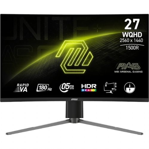 MSI MAG-27CQ6PF 68,5 cm (27") WQHD 180Hz 0,5ms (GtG) zakrivljeni monitor crni