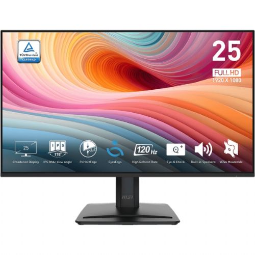 Monitor MSI PRO MP251 E2 62,2 cm (24.5") / FHD / IPS / 120Hz / 1ms (MPRT) / črn 62,2 cm
