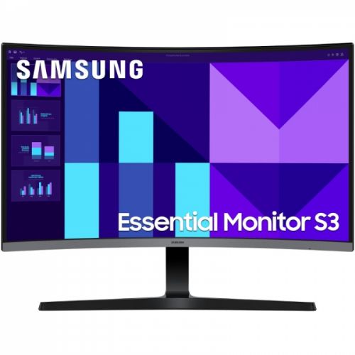 Monitor Samsung Essential S3 S27DG390GAU 68,58 cm (27") , Full HD, VA, 100 Hz, 4 ms, ukrivljen 1800R, črn