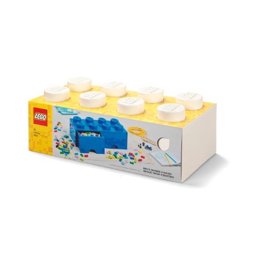 Lego®: Kutija za pohranu s blokom 8 - Bijela (40061735)