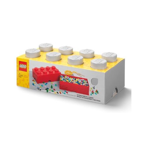 Lego®: Kutija za pohranu s 8 građevinskih blokova - siva (40041740)