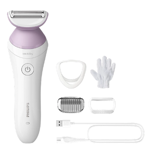 Ženski brivnik Philips serije 6000 BRL136/00 (bel)