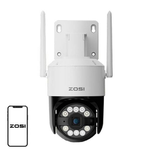 Dvojna panoramska in nagibna zunanja kamera ZOSI C296 WiFi 8MP IP66 + 32GB microSD kartica