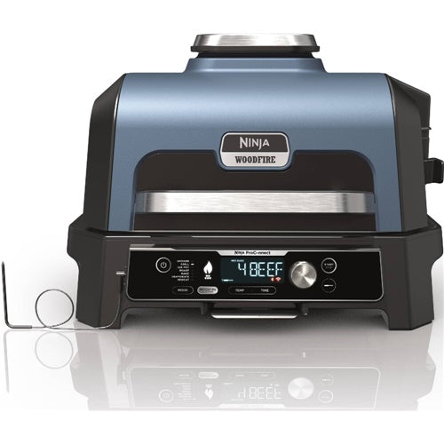 Zunanji električni žar Ninja Woodfire Pro Connect XL OG901EU, 1700 W, modra/črna