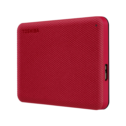 Eksterni HDD disk Toshiba Canvio Advance 4 TB, Externe Festlastte , Micro-USB-B 3.2 Gen 1 (5 Gbit/s), crveni