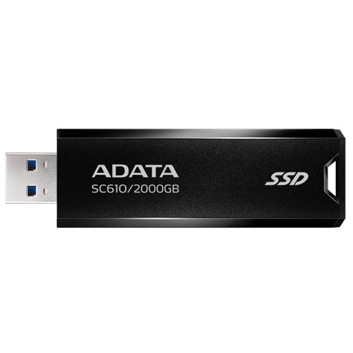 Zunanji SSD Adata SC610 2000 GB, USB-A 3.2, črna
