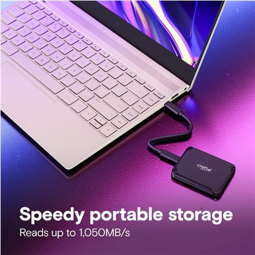 Zunanji SSD disk Crucial X9 Portable 4TB, USB-C 3.2, črna