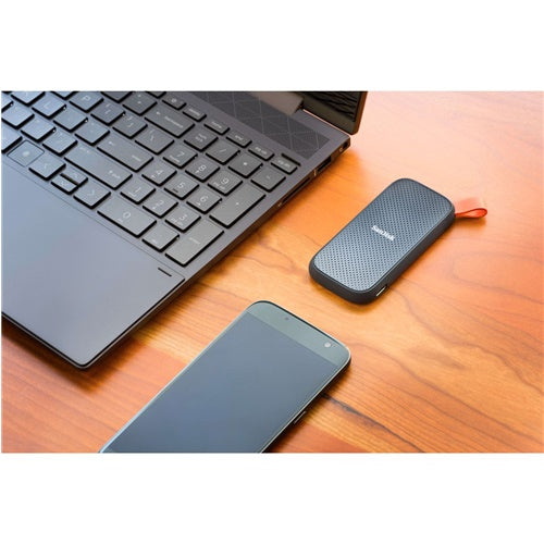 Zunanji SSD disk SanDisk 2TB, USB-C 3.2, črna