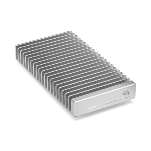 Zunanji SSD OWC Express 1M2 1 TB, Externe SSD, USB-C Thunderbolt 4, srebrna/alauminij