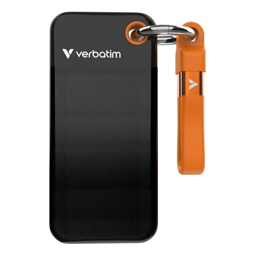 Verbatim Pocket SSD 1 TB, vanjski SSD, USB-C 3.2 Gen 2 (10 Gb/s), s privjeskom za ključeve