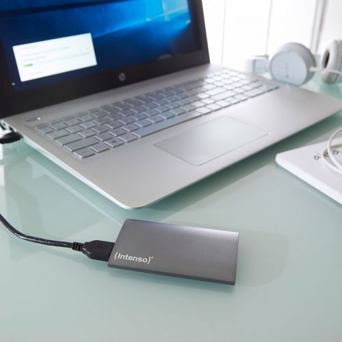 Zunanji SSD Intenso Premium 128 GB, USB-A 3.2, siva