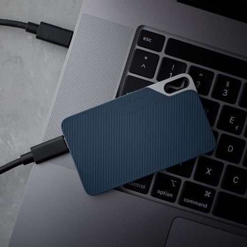 Zunanji SSD Intenso TX100 250 GB, USB-A 3.2, svetlo modra
